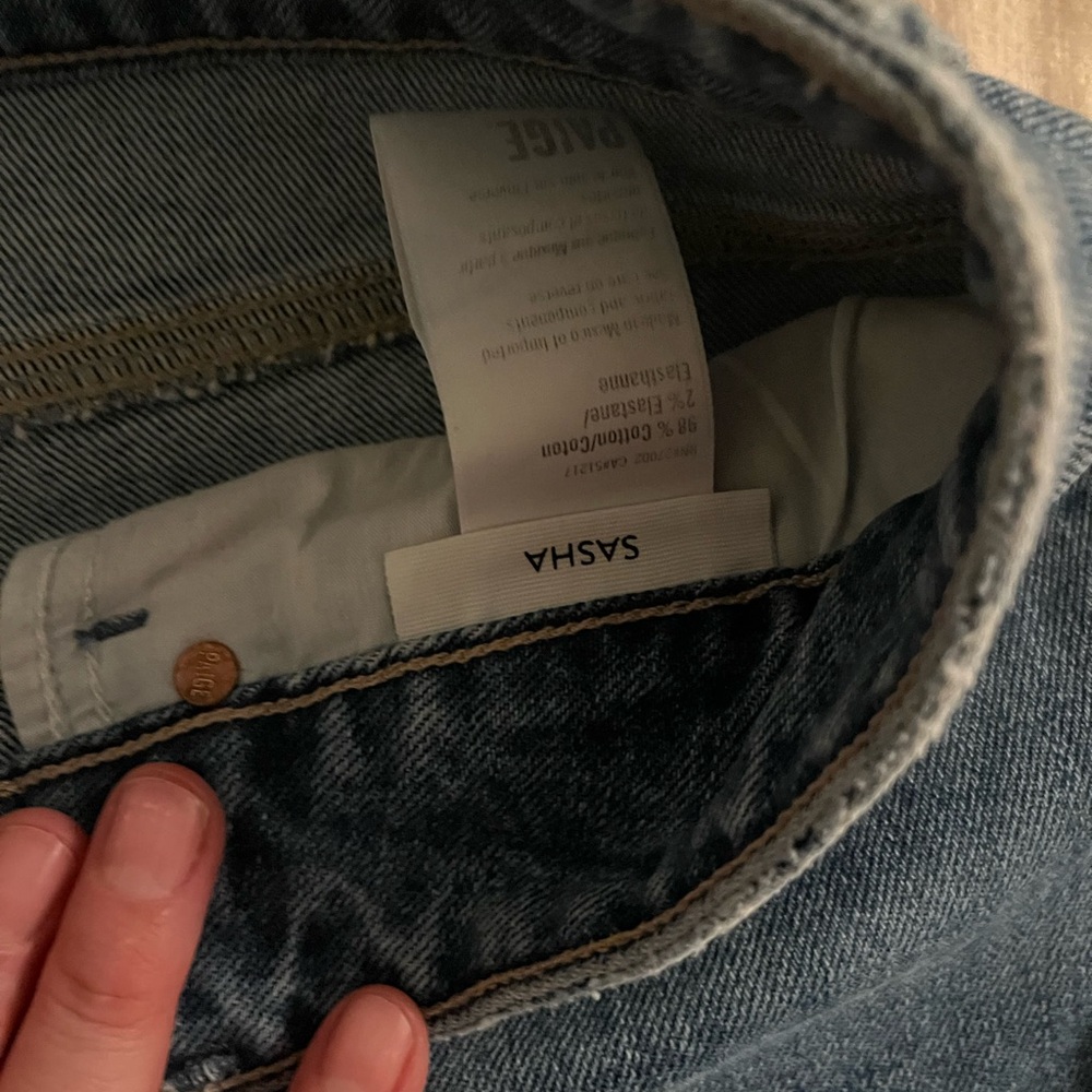 PAIGE Sasha wide leg jeans 32 - Picture 8 of 10